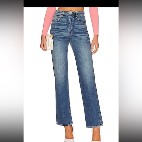 SLVRLAKE Denim - SLVRLAKE Women’s Mid Blue London Straight Jean, Size 26